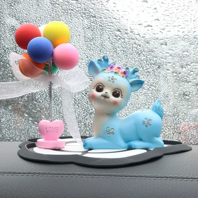 decoration creative goddess car decoration: Perfplant seat - luma-camellia-pad-spring-swing-balloon