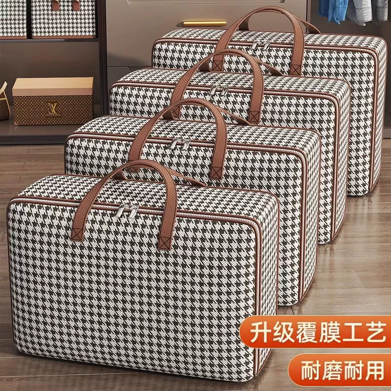 Мешок для стеганого одеяла большой вместимости Мешок для студенческого багажа Мешок для обработки багажа влагостойкая водонепроницаемая сумка для домашнего хранения Мешок для одежды