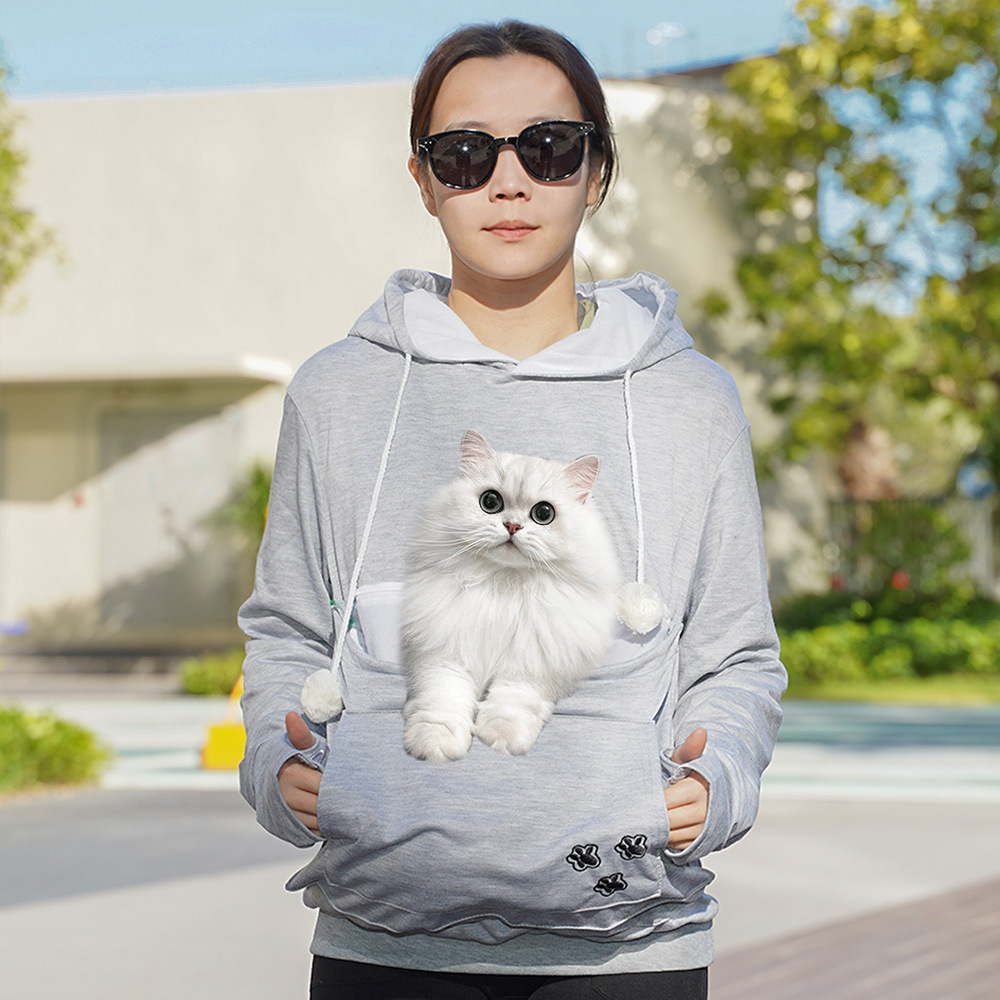 Otoño y invierno transfronterizos ropa de mujer europea mascota gato ropa de padres e hijos overcoat casual chaqueta con capuzas perros chaqueta de hombre