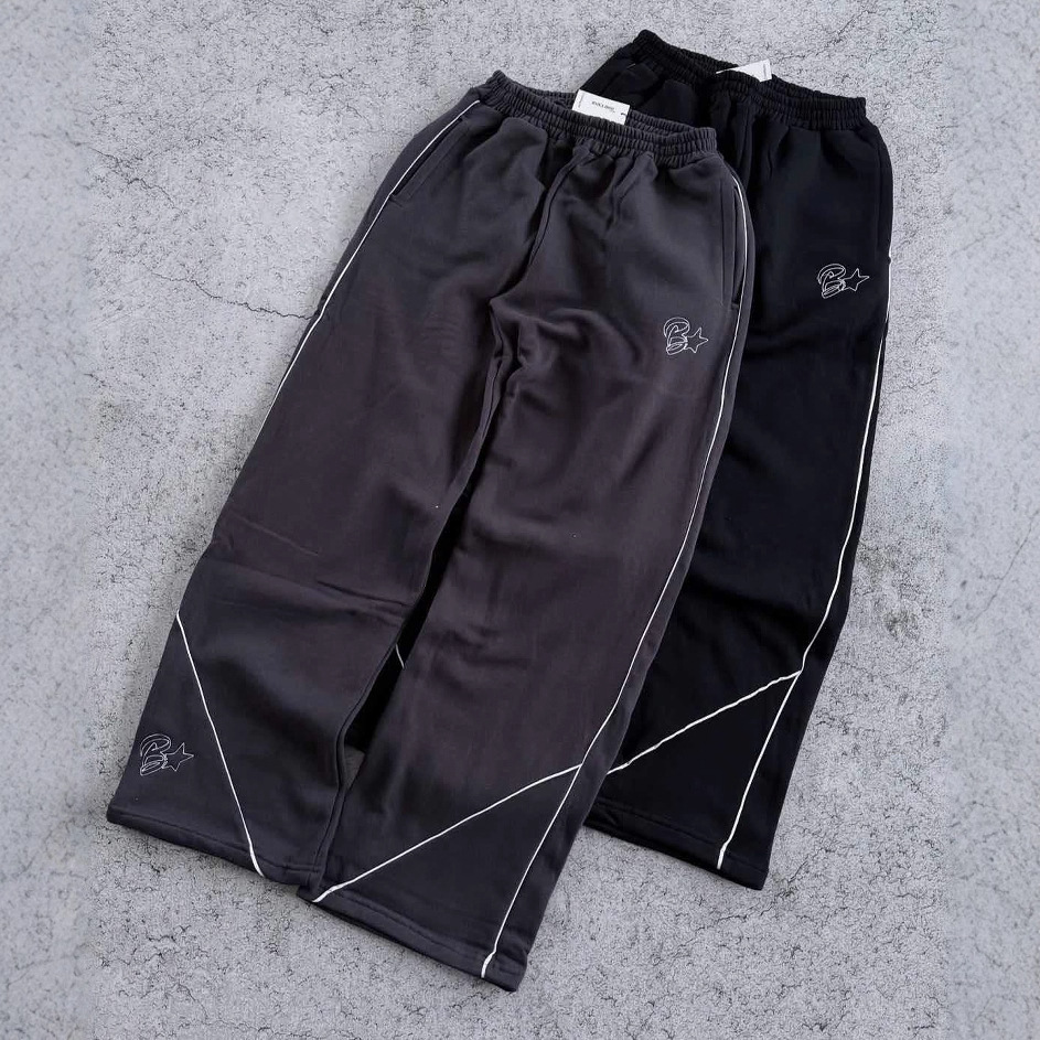 Nuevos pantalones deportivos casuales transfronterizos, estilo americano retro callejero, letras hip-hop impresas, pantalones largos de piernas anchas