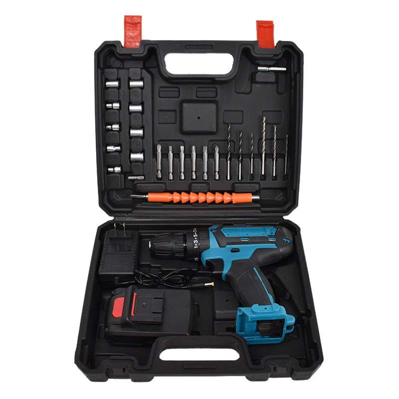 Трансграничная Внешняя торговля Электрическая ударная ручная дрель-шуруповерт литиевая электрическая дрель многофункциональная ручная дрель литиевая Электрическая аккумуляторная дрель