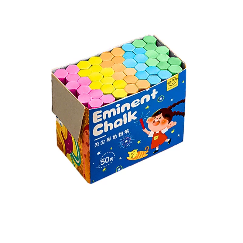 Multicoloured children's chalk, universal drawing board dust-free for kindergarten, training
