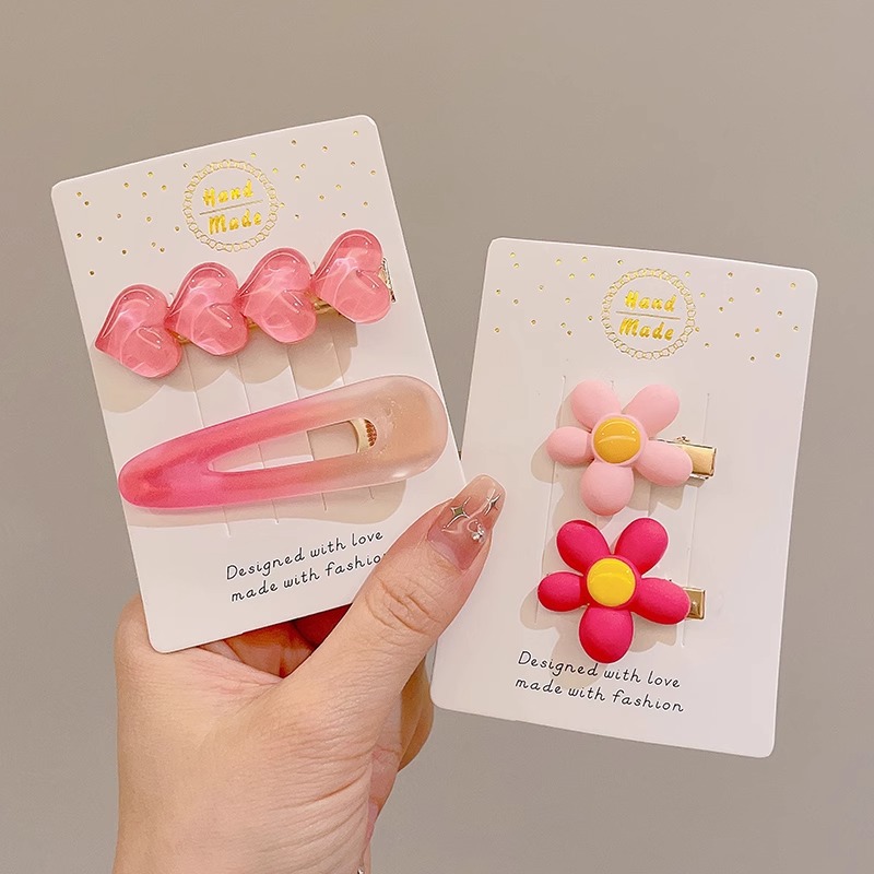 La horquilla rota de la niña clip BB frente lado flequillo lindo clip lateral clip femenino tocado horquilla de La Niña de los niños