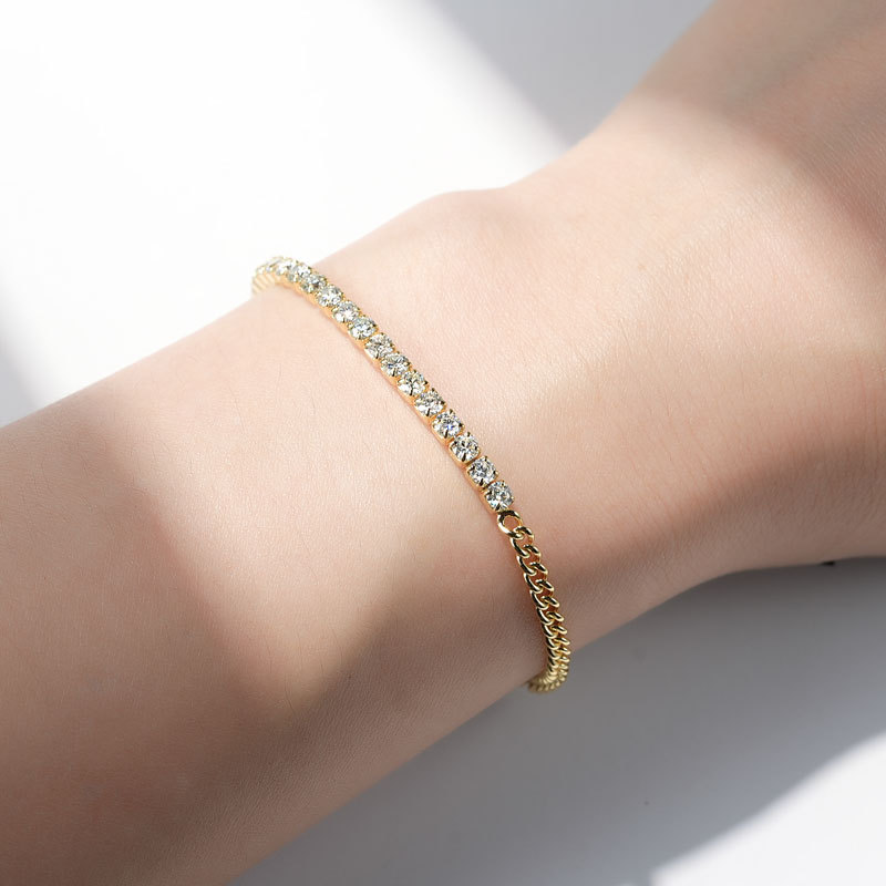 Exquisite Women's Fashion Jewelry: Personalized S925 Silver Moissanite Bracelet for Elegance and Style