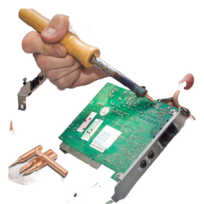 Внутренний нагрев сварочное сопло из голой меди Сопло паяльника 936 головка паяльника Чистая медь 900 м паяльная головка многофункциональный костюм оптом