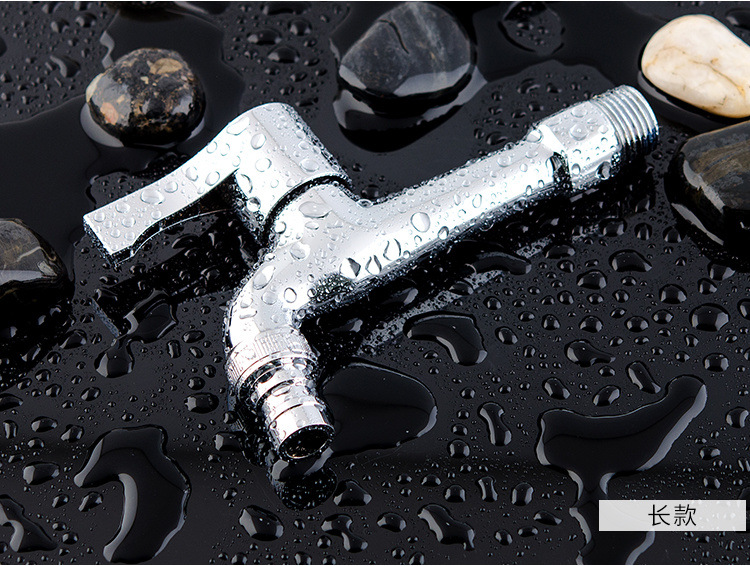 A four-part household extended faucet for washing machines with one inlet and two outlets, a single-cooling quick-opening faucet for mop sinks undefined