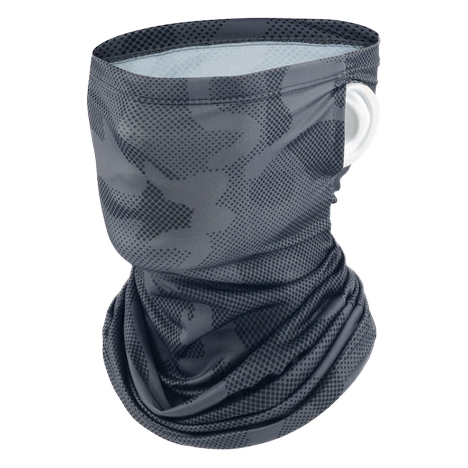 Mascarilla Facial de Seda de Hielo para Ciclismo al Aire Libre, Protección Solar y Contra Insectos, Transpirable, Absorbente de Sudor, Secado Rápido, con Diseño de Orejeras, Venta al Por Mayor de Fábrica