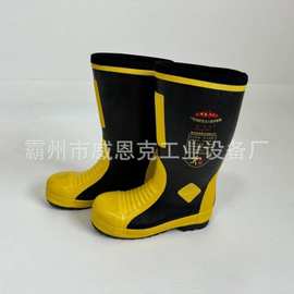 森林消防员灭火防护靴防砸防穿刺救援靴高帮防滑隔热保护靴