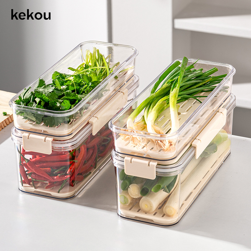Caja de conservación de cebolla, cilantro, caja de almacenamiento de refrigerador, fideos colgados de grano alimenticio, verduras, acabado y almacenamiento, artefacto mágico