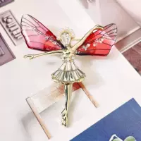 Высококачественная брошь Xiliang Feizi Wings Angel, прозрачный модный акриловый корсаж в западном стиле, женские элегантные ювелирные изделия на булавке