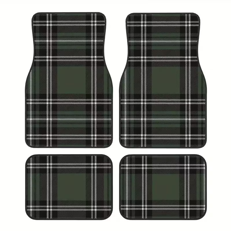 Cross-Border Dropshipping of Crystal Velvet Dirt-Resistant and Easy-Care Floor Mats, Four-Piece Set of All-Season Car Floor Mats, Available for Dropshipping