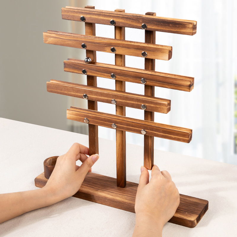 Juego de equilibrio de pelota de madera transfronteriza Descompresión para adultos Entrenamiento de coordinación mano-ojo para niños Juguetes educativos interactivos entre padres e hijos