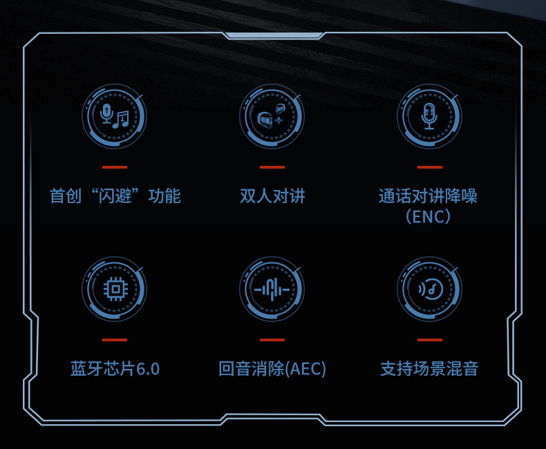 Cross-Border Q26Pro Motorcycle Helmet Bluetooth Headset for Motorcycle Riding, Listening to Music, Waterproof, Ultra-Long Battery Life, Wireless Headset