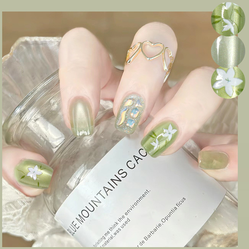 D367 Fake Nail Patch Removable Wearable Armor New Style Psychedelic Forest Full Diamond Cat's Eye Manual Sealing Layer Phototherapy Armor D367 Fake Nail Patch Removable Wearable Armor New Style Psychedelic Forest Full Diamond Cat's Eye Manual Sealing Layer Phototherapy Armor