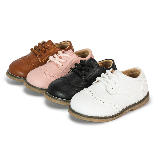 Boys' and Girls' Korean Style Block Casual Shoes, Dabao Shoes, Student Sports Sneakers, Comfortable Leather Shoes