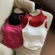 2634 new Hong Kong style backless strap vest with chest pad inner wear hot girl design all-match beauty back top wholesale