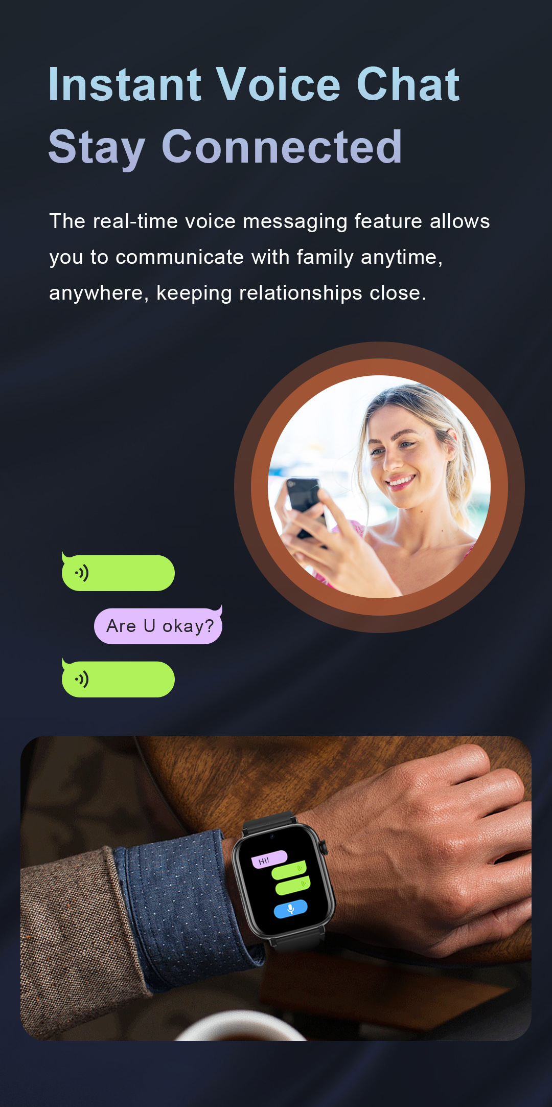 Cross-border e-commerce overseas version anti-wandering location, language video, elderly wristband, English version, health undefined
