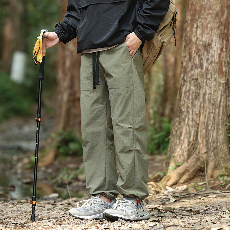 Workwear Casual Pants Men's Spring and Summer Sports Ice Silk Trendy Brand New Ice Sense Men's Pants Loose All-match Hong Kong-style Outdoor Workwear Casual Pants Men's Spring and Summer Sports Ice Silk Trendy Brand New Ice Sense Men's Pants Loose All-match Hong Kong-style Outdoor