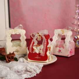 批发小红书热推清新ins风手提结婚伴手礼喜糖盒轻奢喜庆红色