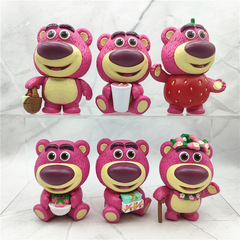 Toy Story strawberry bear cosbaby wreath basket gift cake ornament blind box gumball figure model