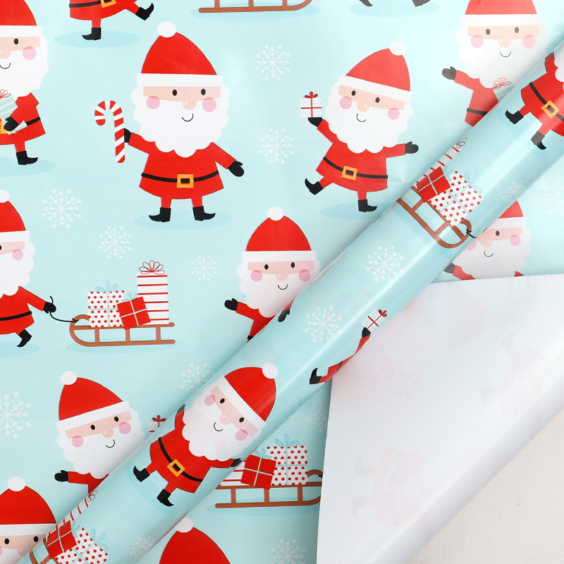 Transfronterizos para el papel de embalaje de regalos de Navidad de gran tamaño de alto nivel al por mayor