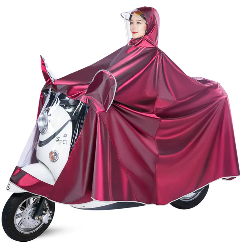 UG73 battery electric motorcycle raincoat special single and double long style for men and women cycling, full-body fashionable rainproof