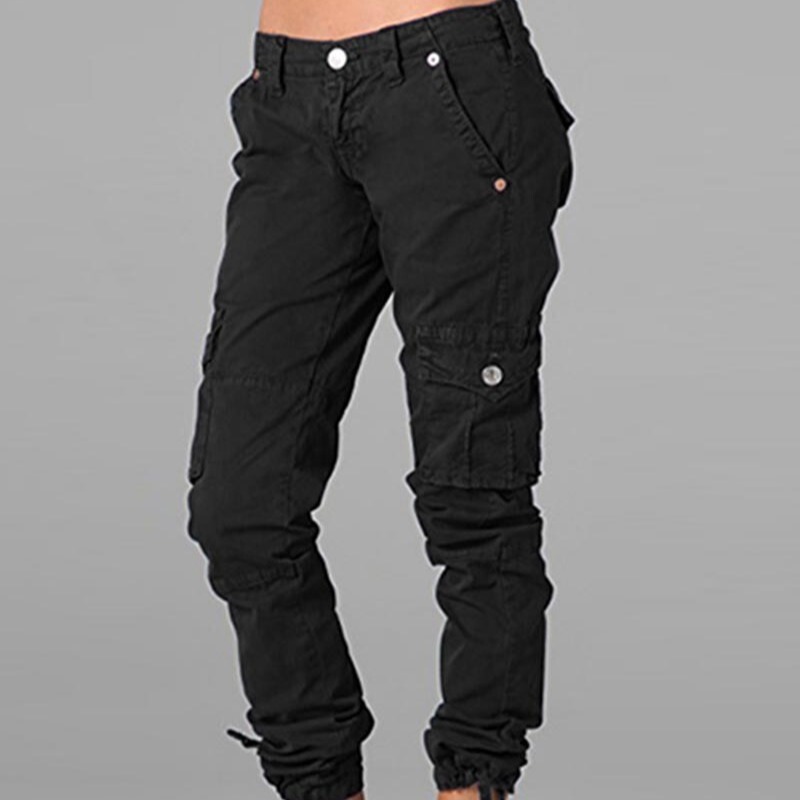 2024 new spring and autumn multi-pocket overalls tactical pants European and American sports casual pants youth toe nine children