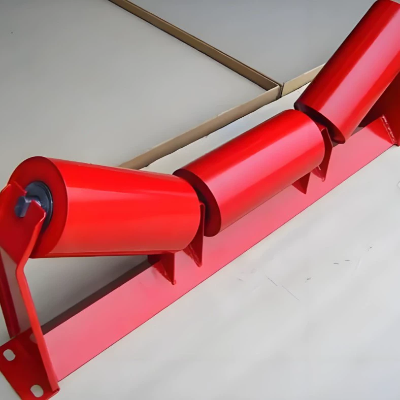 Буферный ролик, резиновый ролик, ролик конвейера угольной шахты, подземный ролик, ролик с резиновым покрытием