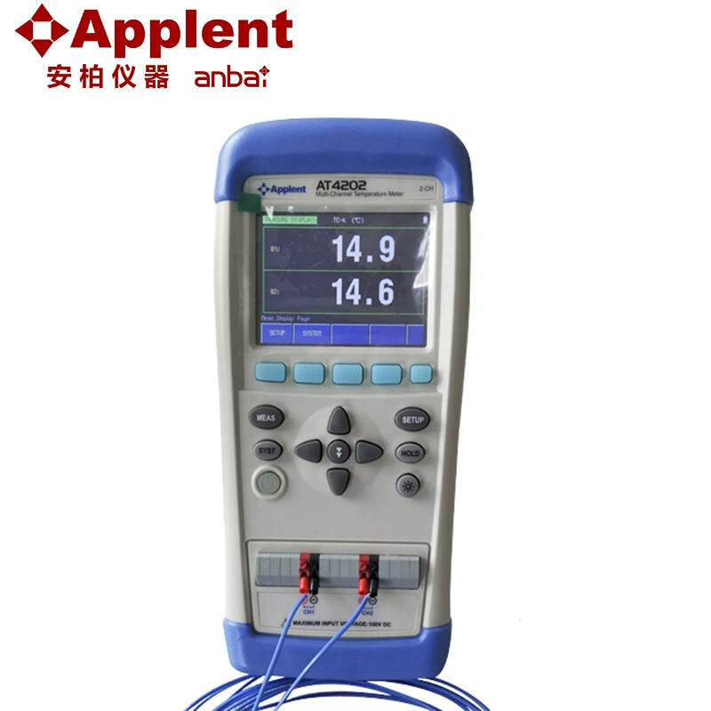 Anbai2/4/8-канальный портативный многоканальный тестер температуры AT4208/4204/4716 для контактного измерения