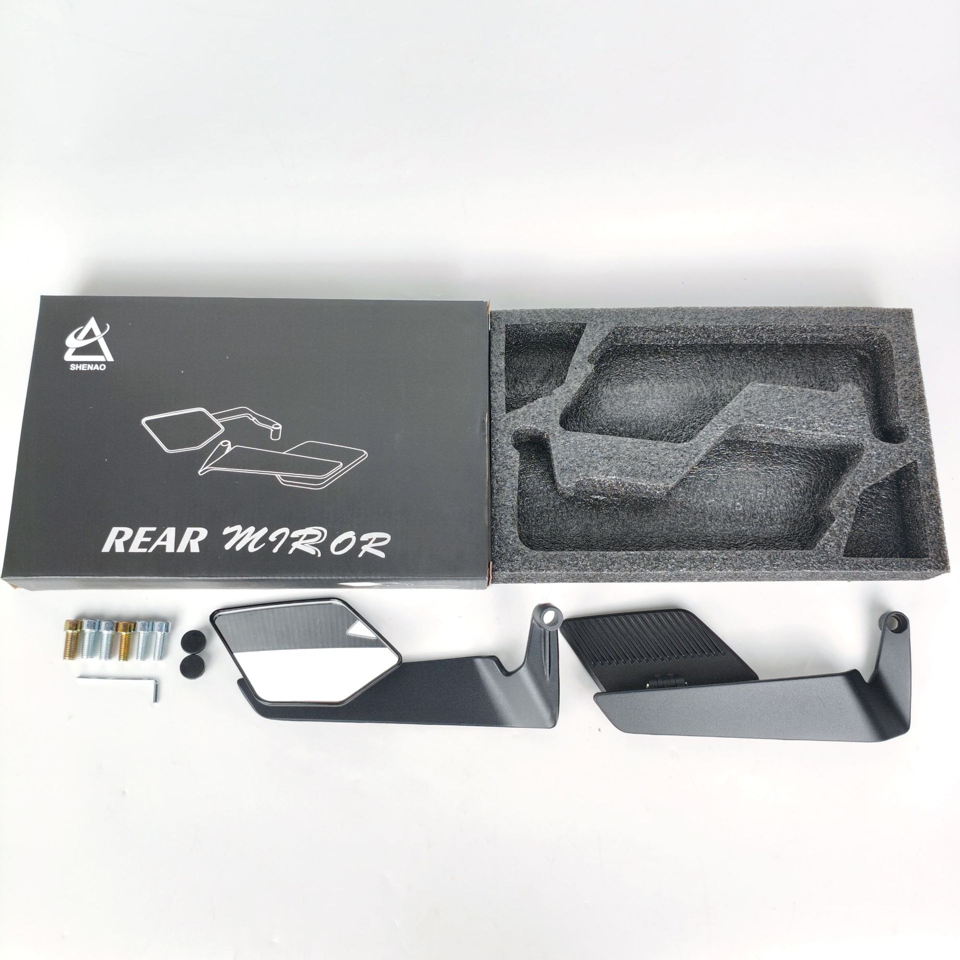 KTM250/390/790 Applicable to Motorcycle Rear View Mirror Universal Wide Angle Fixed Wind Wing Mirror Adjustable Rear View Mirror