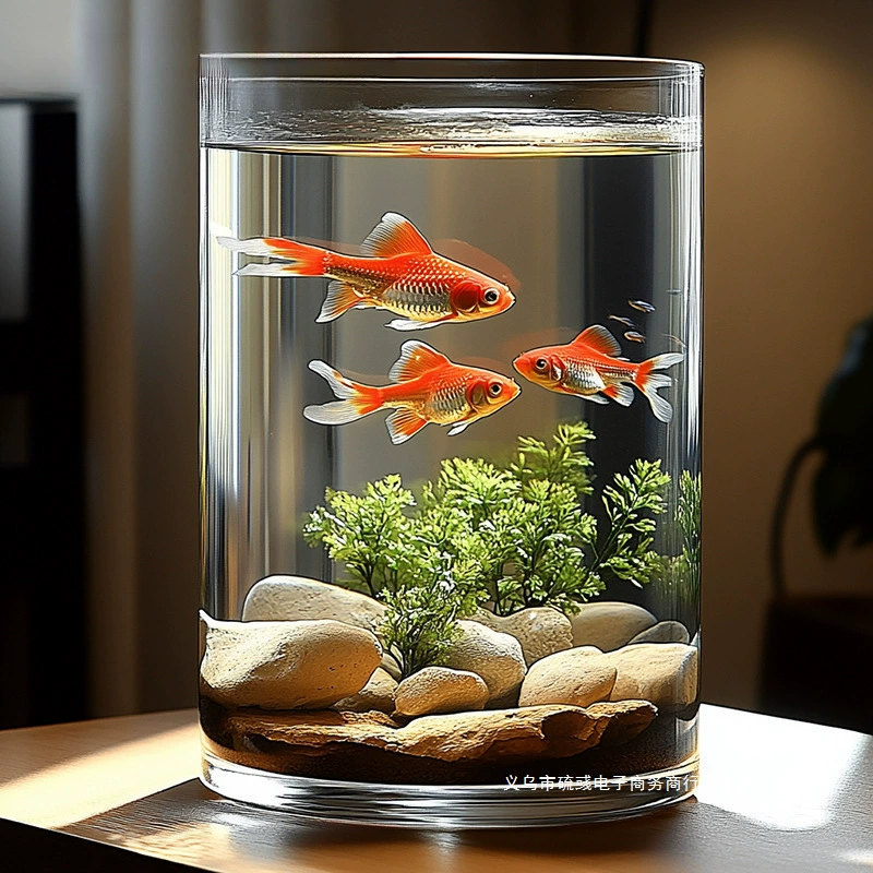 Acrylic transparent glass plastic aquarium, fall protection