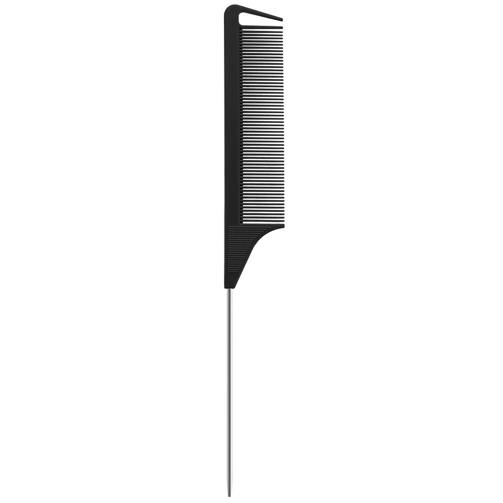 Расческа-распылитель Tail Comb (Jingyuan) из нержавеющей стали с ABS-ручкой, нескользящий заостренный хвост, многоцветная