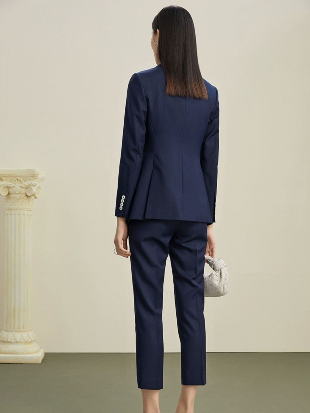 [High-Branch Wool] Suit suit Female President Temperament Commuting Dating Fashion Sense Suit Vest Cropped Pants