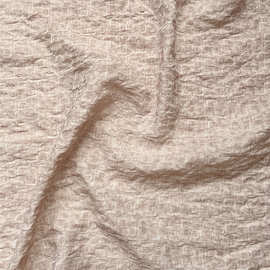 灰粉暗纹几何提花天丝面料亚麻面料春夏旗袍汉服布料diy