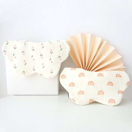 Heerte baby saliva napkin pure cotton gauze bib newborn waterproof saliva bib children's scarf male baby bib