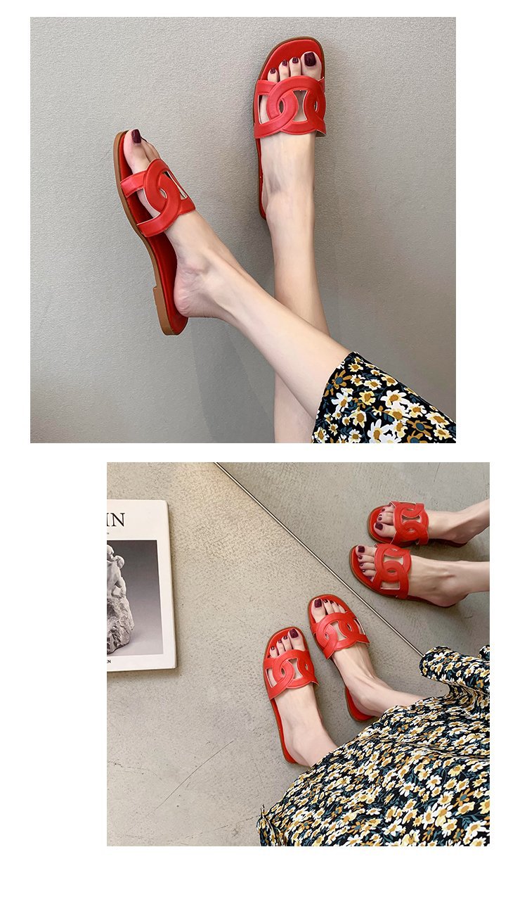 Hausschuhe Damen Sommermode Oberbekleidung 2023 Neue Net Red Beach Sandalen Hausschuhe Mädchen Herz süße Ins Sandalen_voghion.com