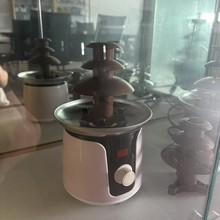 家用迷你三层巧克力喷泉机瀑布熔浆机自带加热 DIY儿童活动派对
