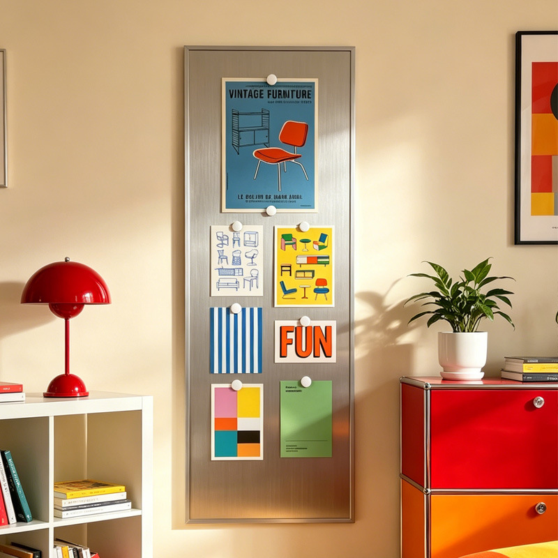 Bauhaus Stainless Steel DIY Magnetic Decorative Painting Fridge Magnet Creative Photo Wall Ambiance Living Room Entrance Wall Art Bauhaus Stainless Steel DIY Magnetic Decorative Painting Fridge Magnet Creative Photo Wall Ambiance Living Room Entrance Wall Art