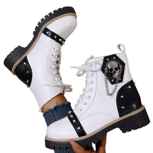 Women's Autumn New Oversized Thick Sole Martin Boots 36-43 Available for Bulk Purchase on TEMU
