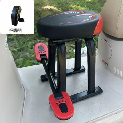 Electric car child seat Electric Motorcycle Small Stool - 507-black-single-seat-model-binder