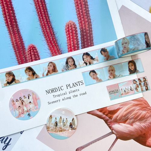 Aespa's Chae Lim stationery tape, Twice's Jihyo album 
