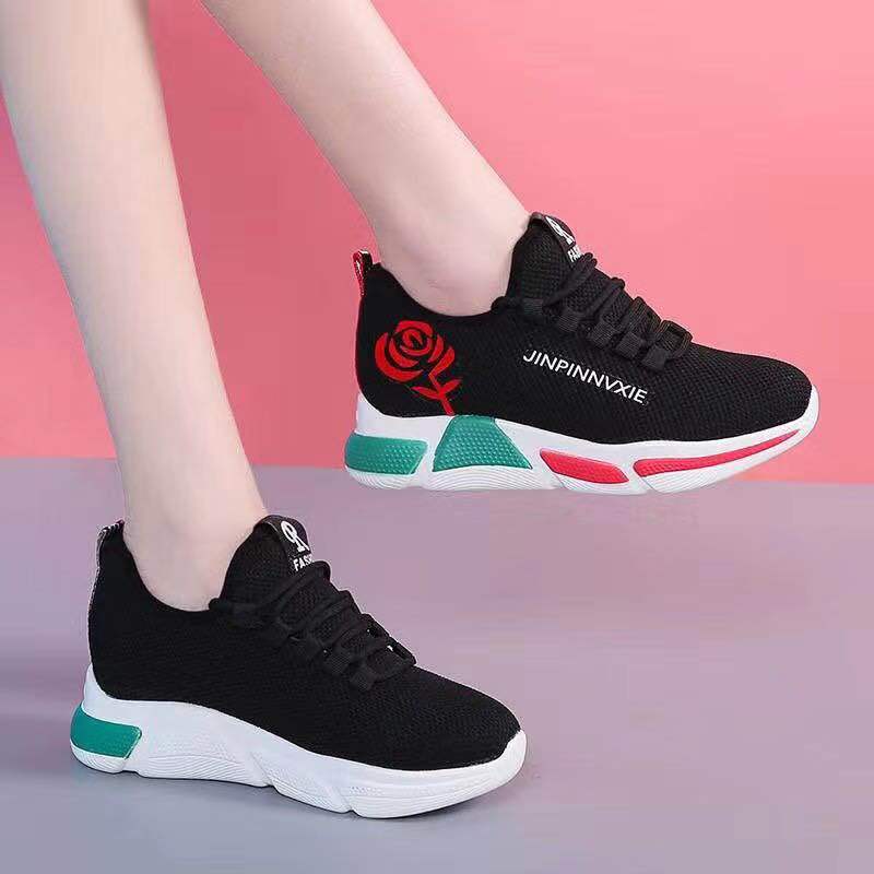 Autumn and Summer New Women's White Shoes Fashion Trendy Casual Shoes Women's Sports Shoes Lightweight Running Canvas Shoes Wholesale