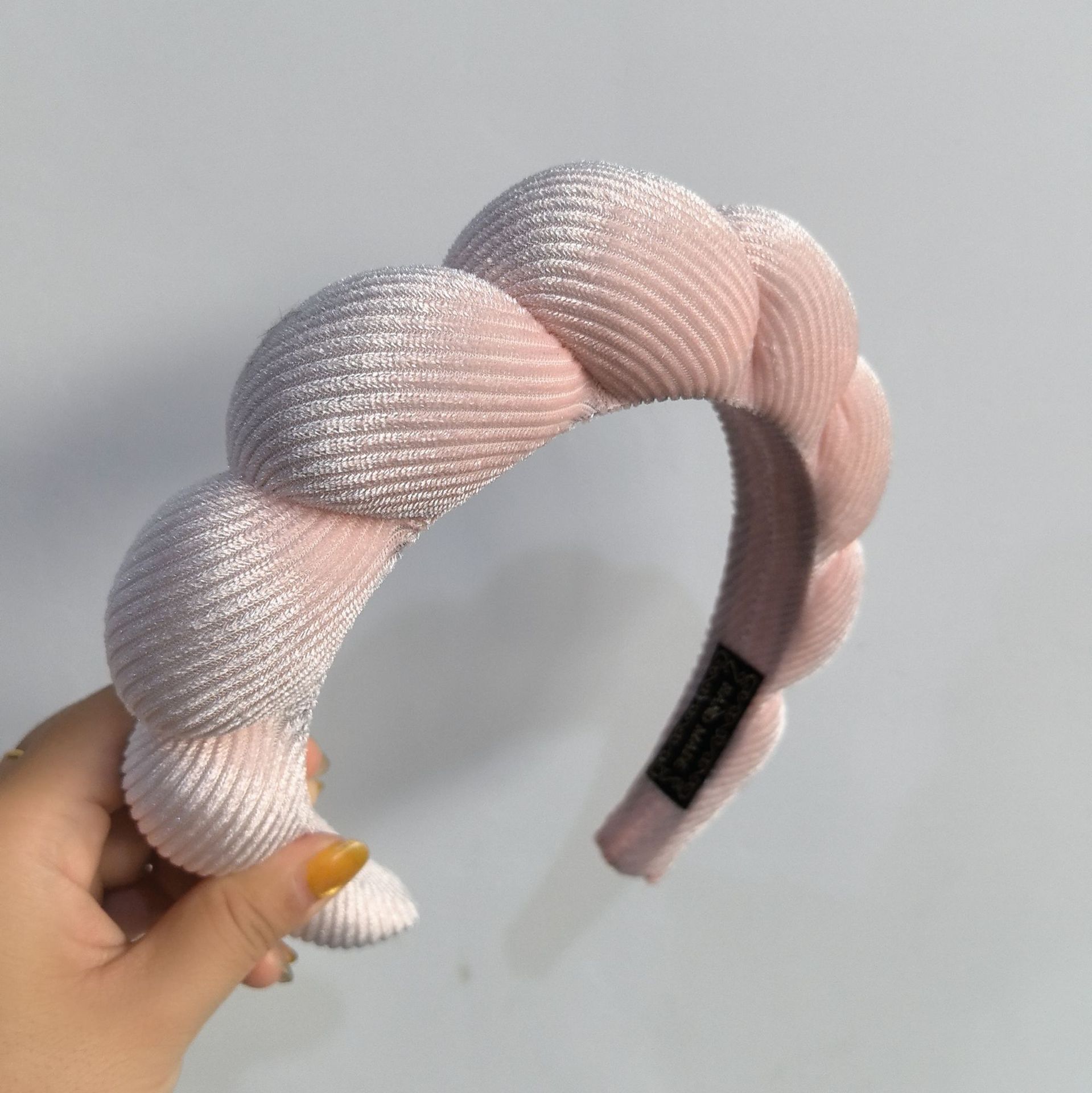 Diadema de Esponja tipo Nube de Tela para Lavado de Cara