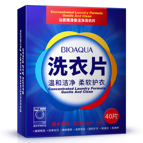 Poquanyaya Laundry Sheets Fresh Deep Cleaning Laundry Liquid Easy to Clean Low Suds Protect Fabric and Color Clothing Washing Products
