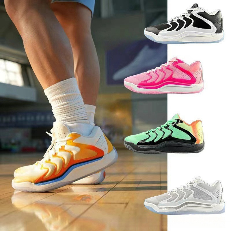 Putian Pure Original Durant 17Th Generation Basketball Shoes for Men and Women Kd17 Air Cushion Practical Breathable Shock-Absorbing Student Sports Shoes