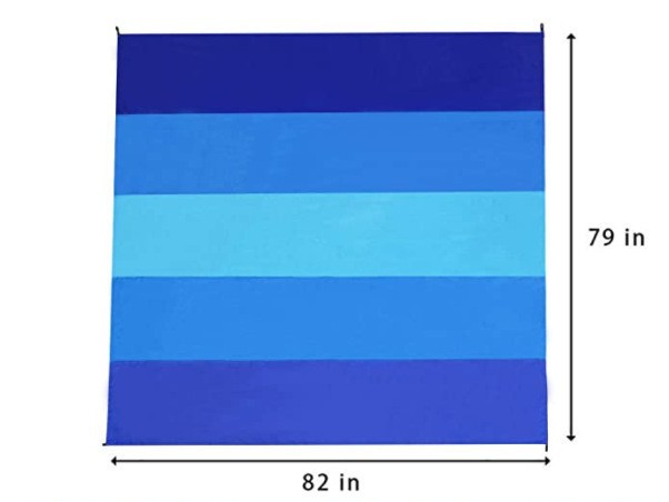 세 가지 색상의 파란색 5개