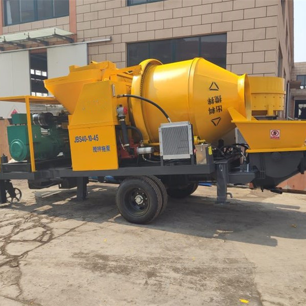 搅拌机混凝土配发电机 混凝土搅拌机输送泵一体车 油电两用一体机