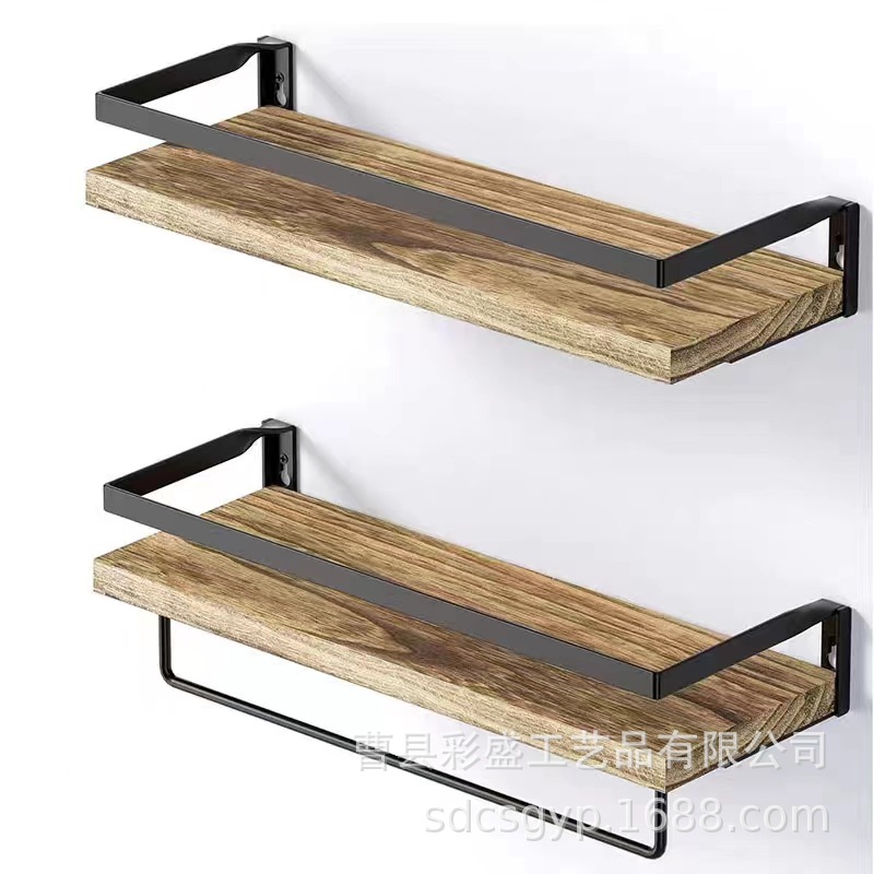 Estante de pared de madera maciza, repisa flotante minimalista para sala, TV y decoración del hogar, fábrica de origen