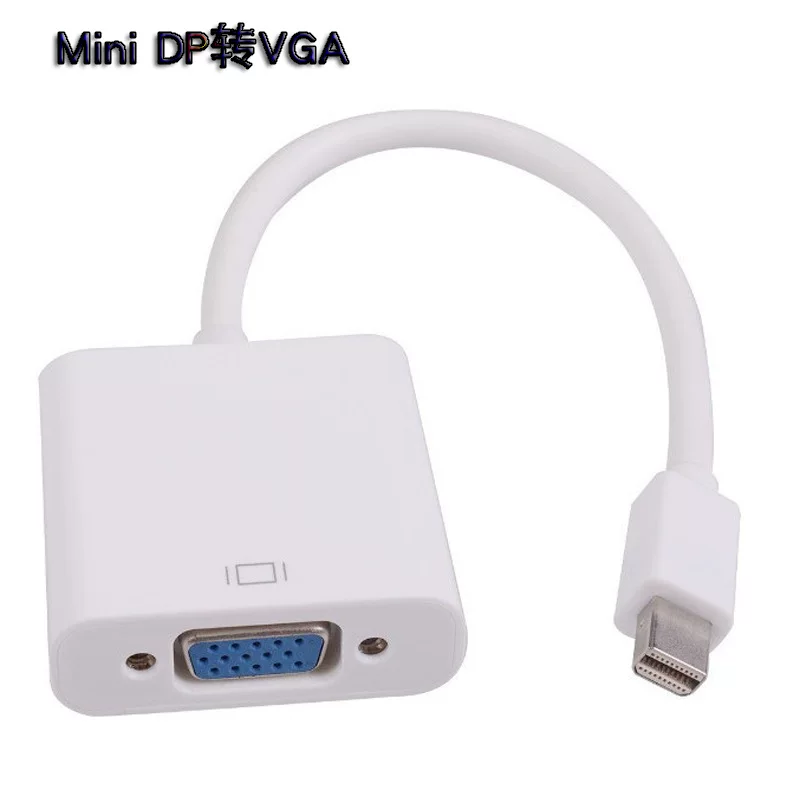 Преобразователь MiniDP в VGA 1080p, Thunderbolt / mini DP в VGA, подключение ноутбука