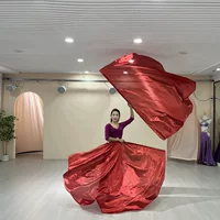 Новый флаг, танцевальные реквизиты, церковная одежда для выступлений, флаг для хвалебных песнопений, золотой реквизит для танца живота, разноцветная телескопическая палка